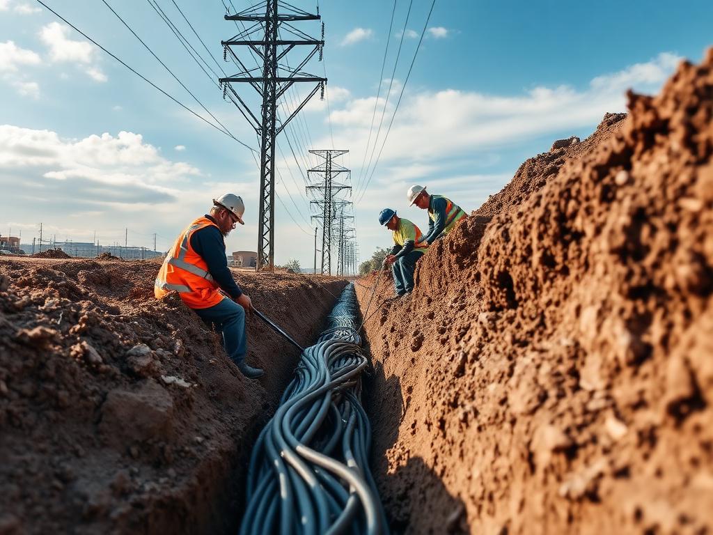 Linie electrică subterană